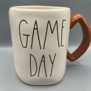 Rae Dunn GAME DAY Mug With Football Shaped Handle Fall Football NEW